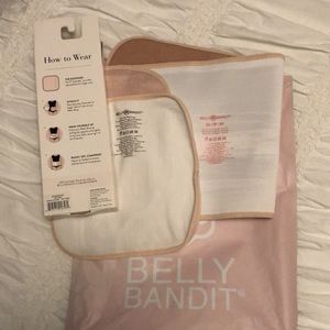 Belly Bandit Original Belly Wrap - Nude in XS and Belly Wrap Extender - Natural